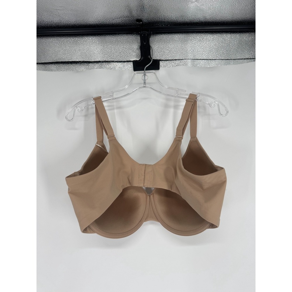 SKIMS Fits Everybody T Shirt Bra Womens Size 44D Clay Tan Padded Underwired - Picture 2 of 6